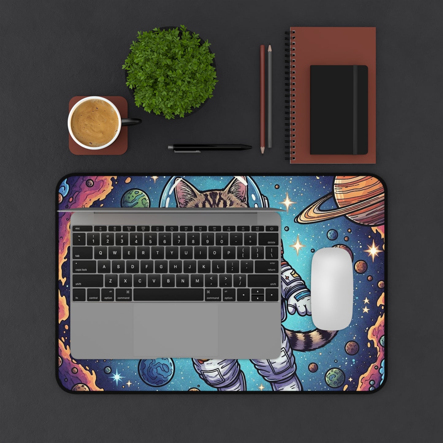 Astronaut Cat - Desk Mat