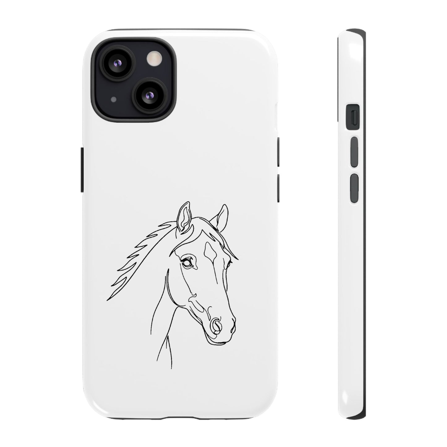 Horse Portrait Sketch - Tough Phone Case