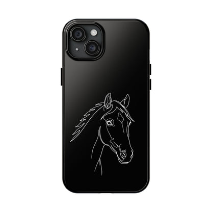 Horse Portrait Sketch - Phone Case