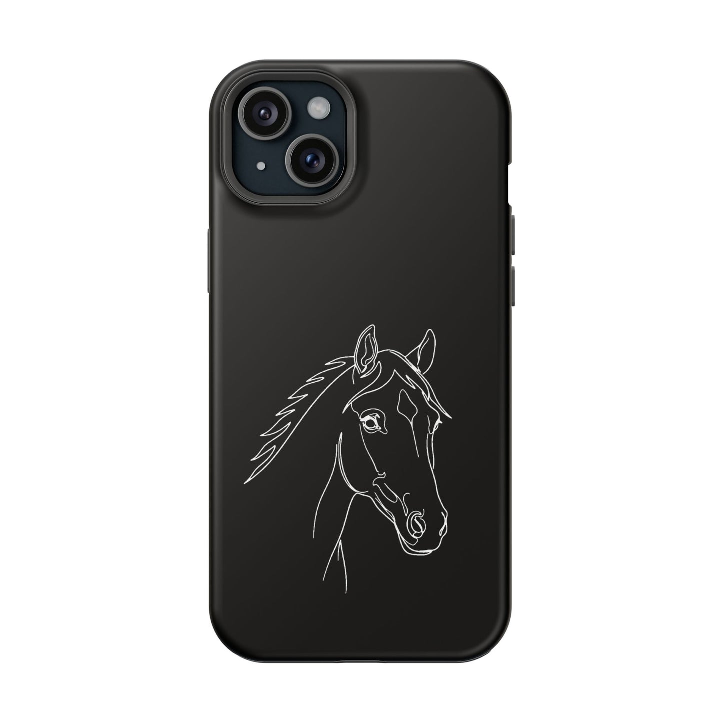Horse Portrait Sketch - Magnetic Phone Case