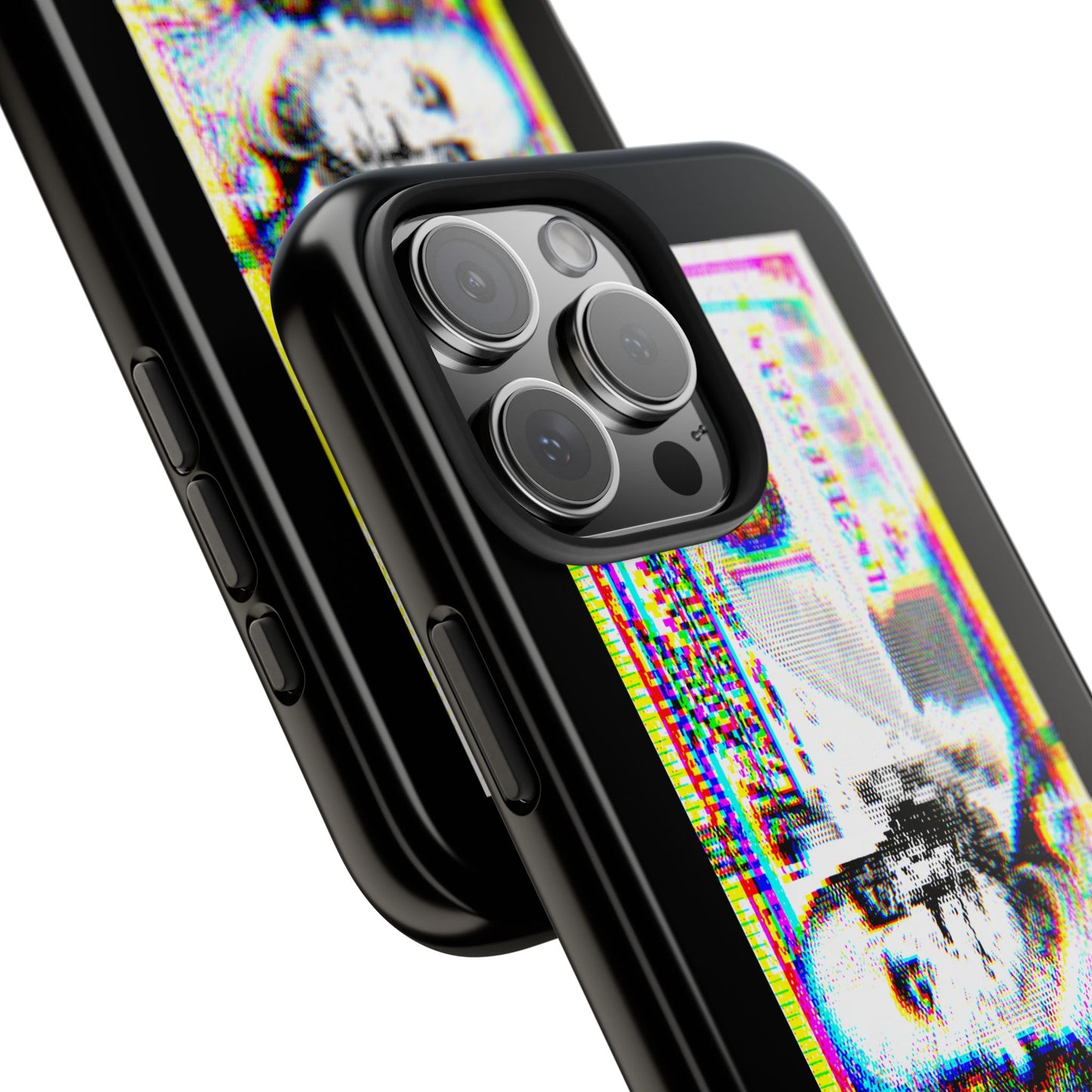 100 Dollars Bill - Neon Color Explosion - Phone Case