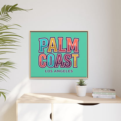 Palm Coast - Los Angeles - Framed Canvas