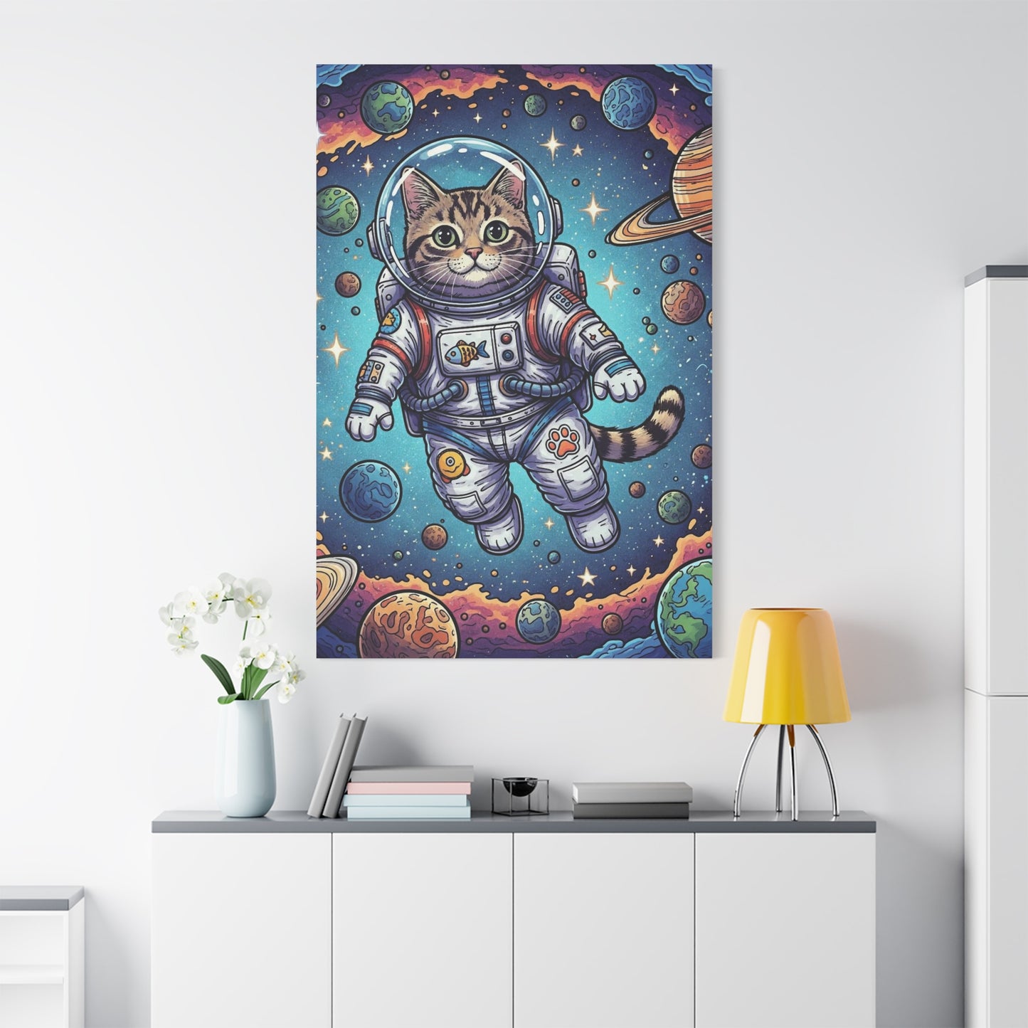 Astronaut Cat - Canvas