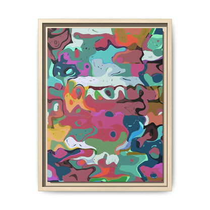 Colorful Abstract Marble - Framed Canvas