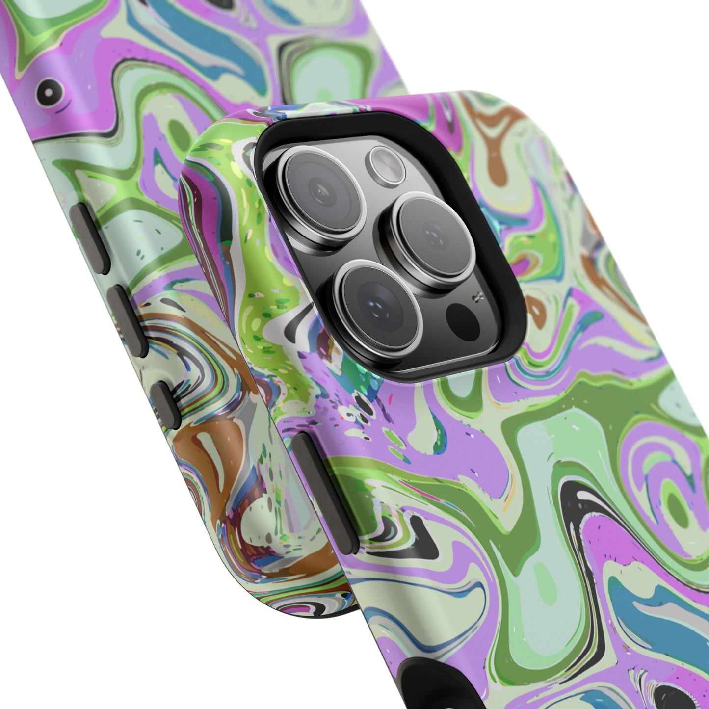 Vibrant Multi‑Color Swirl - Magnetic Phone Case