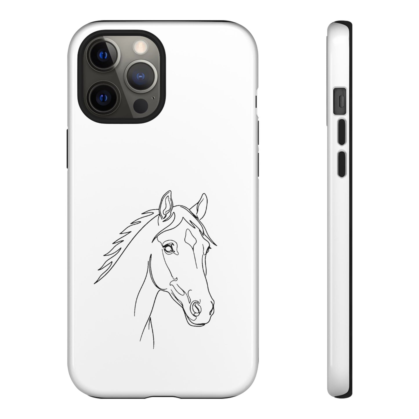 Horse Portrait Sketch - Tough Phone Case