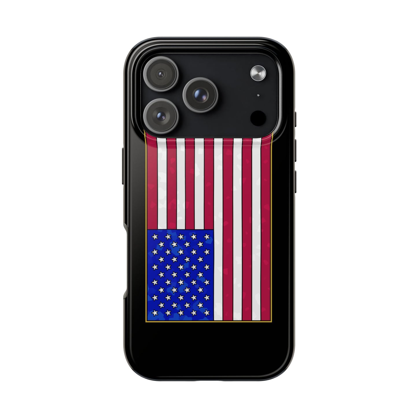 New Glory American Flag (Gold Edge Edition) - Phone Case