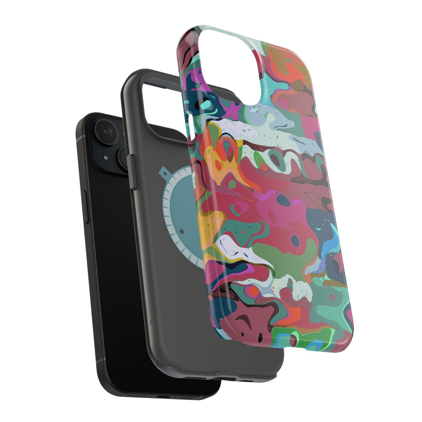Colorful Abstract Marble - Magnetic Phone Case