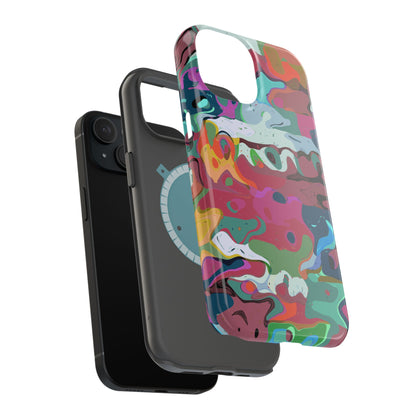 Colorful Abstract Marble - Magnetic Phone Case