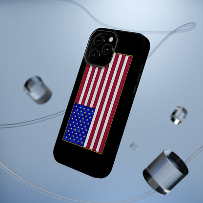 New Glory American Flag (Gold Edge Edition) - Magnetic Phone Case