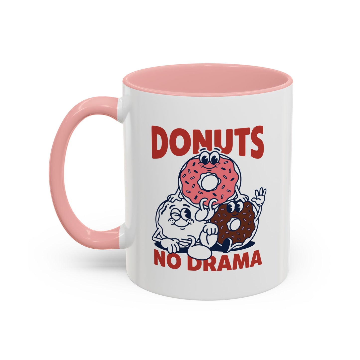 Donuts No Drama - Color Accent Mug