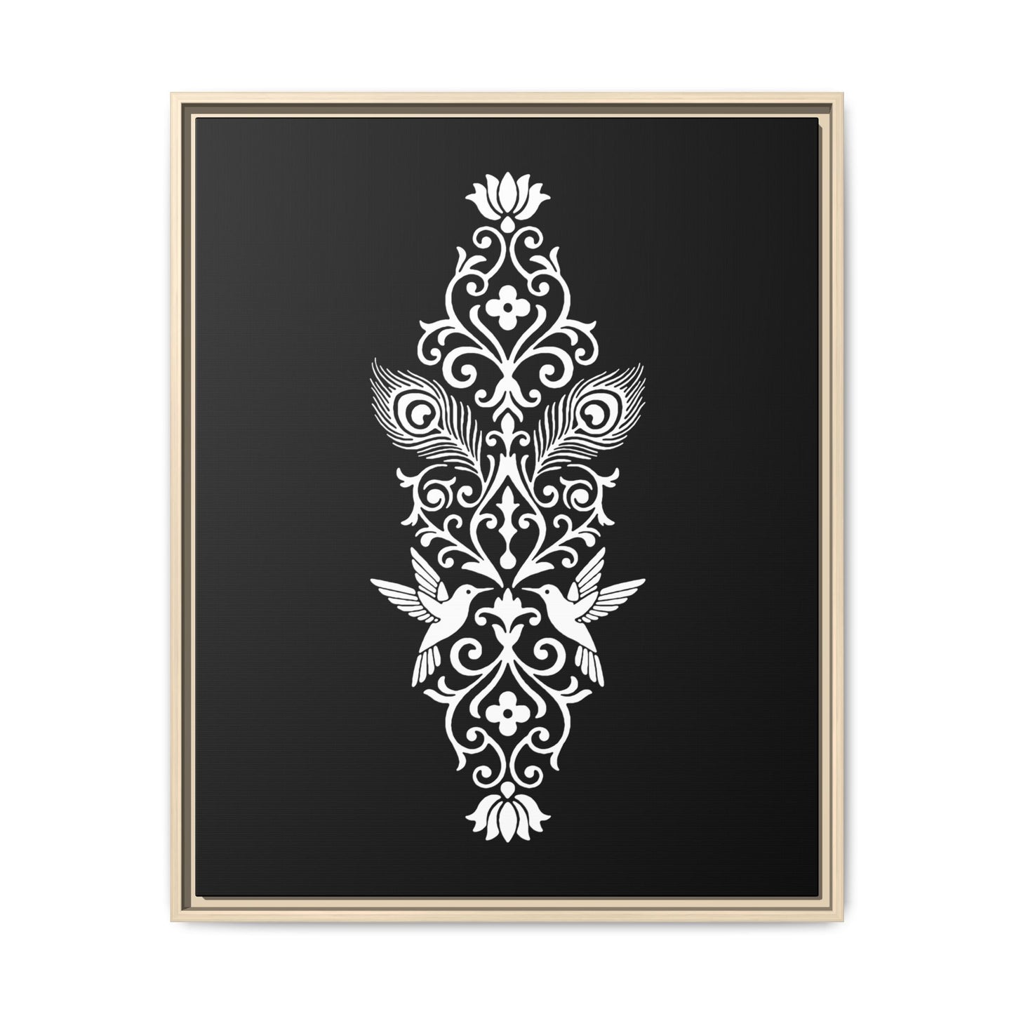 Hummingbird Soulmates - Framed Canvas