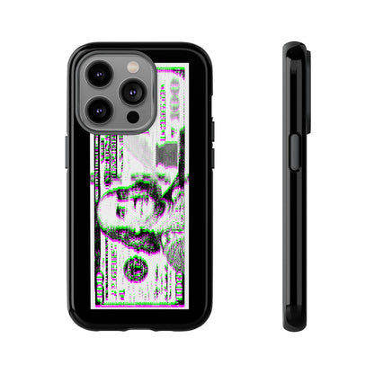 100 Dollars Bill - Green/Magenta Glitch - Phone Case