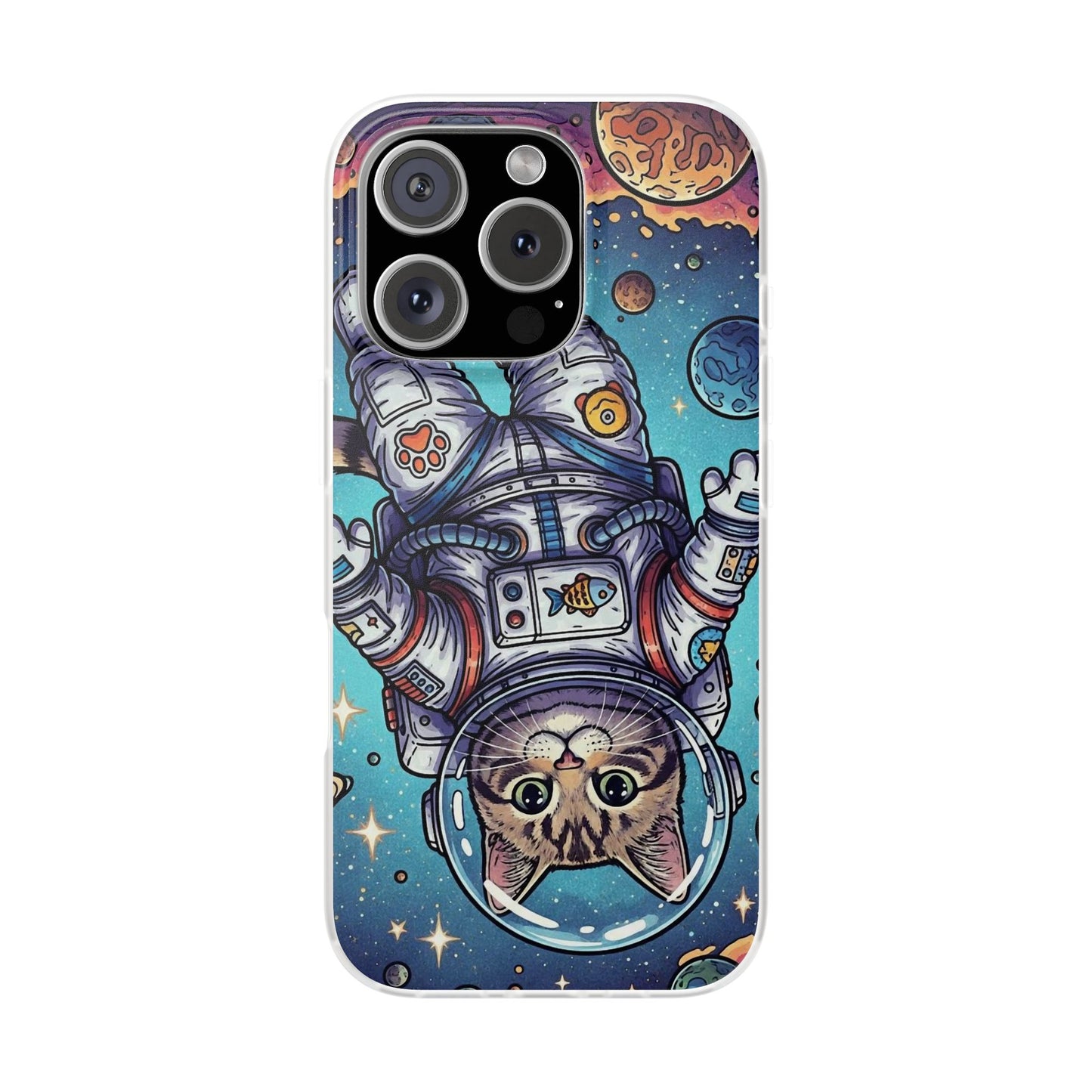 Astronaut Cat - Flexi Phone Case