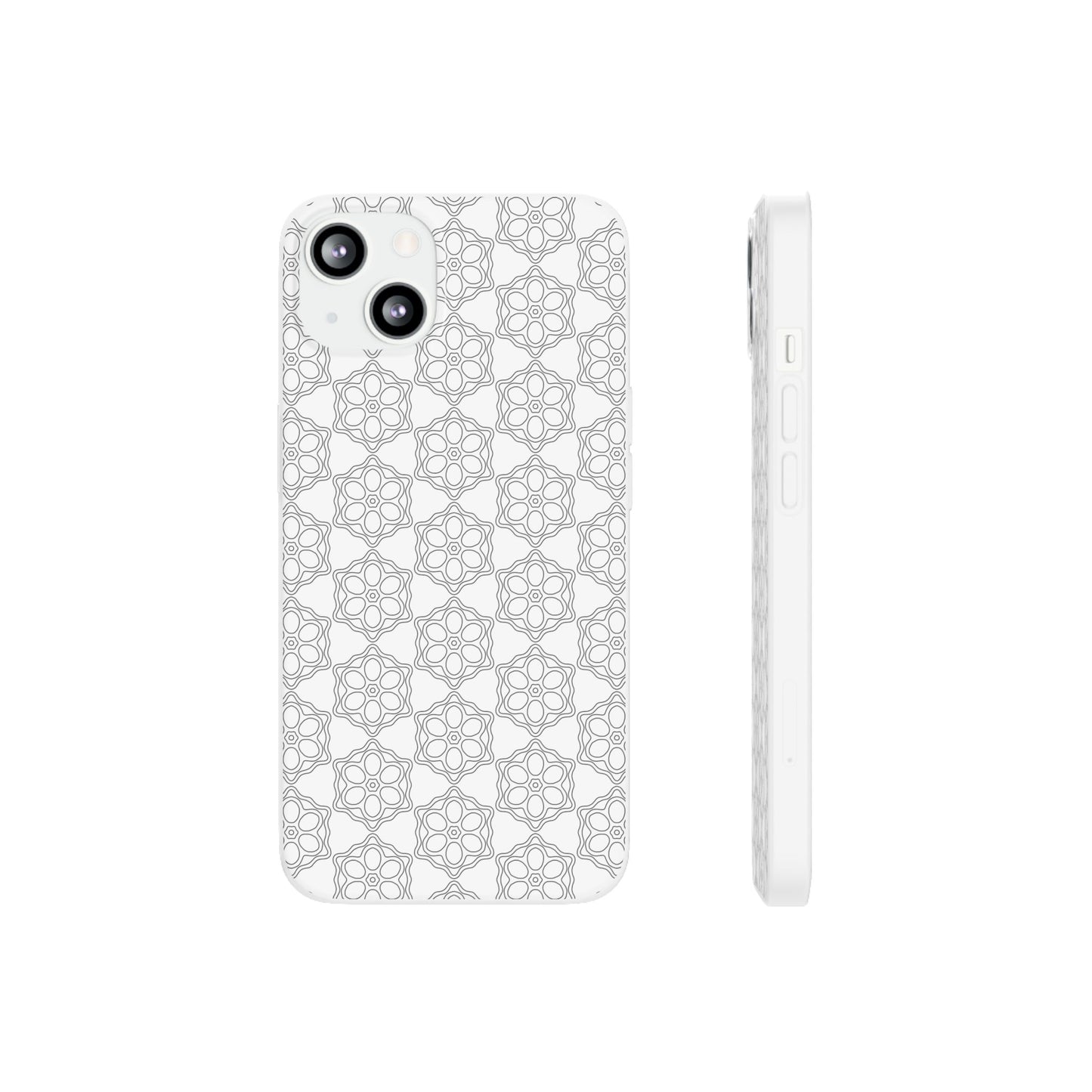 Elegant Geometric Phone Case, Stylish Flexi Case for Everyday Use, Slim Fit, Gift Idea, Trendy Accessory, Minimalist Design