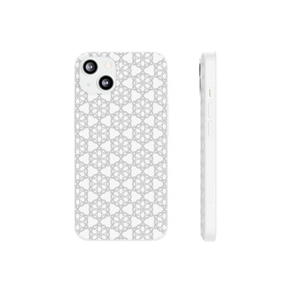 Elegant Geometric Phone Case, Stylish Flexi Case for Everyday Use, Slim Fit, Gift Idea, Trendy Accessory, Minimalist Design