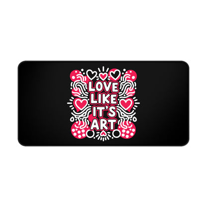 Love Like It's Art - Desk Mat