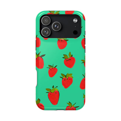 Strawberry Pattern - Magnetic Phone Case