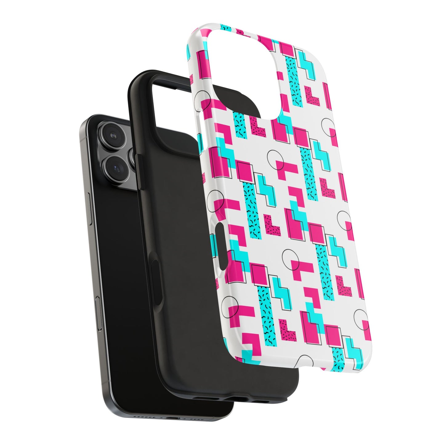 Retro Geometric Vibes - Phone Case