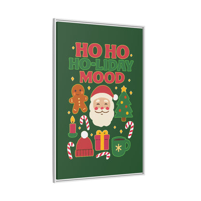 Ho Ho Ho-liday Mood - Framed Canvas