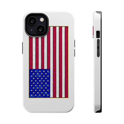 New Glory American Flag (Gold Edge Edition) - Magnetic Phone Case