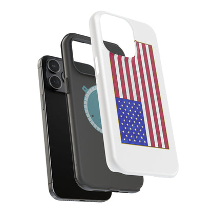 New Glory American Flag (Gold Edge Edition) - Magnetic Phone Case
