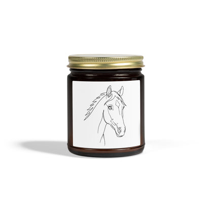 Horse Portrait Sketch - Scented Candle