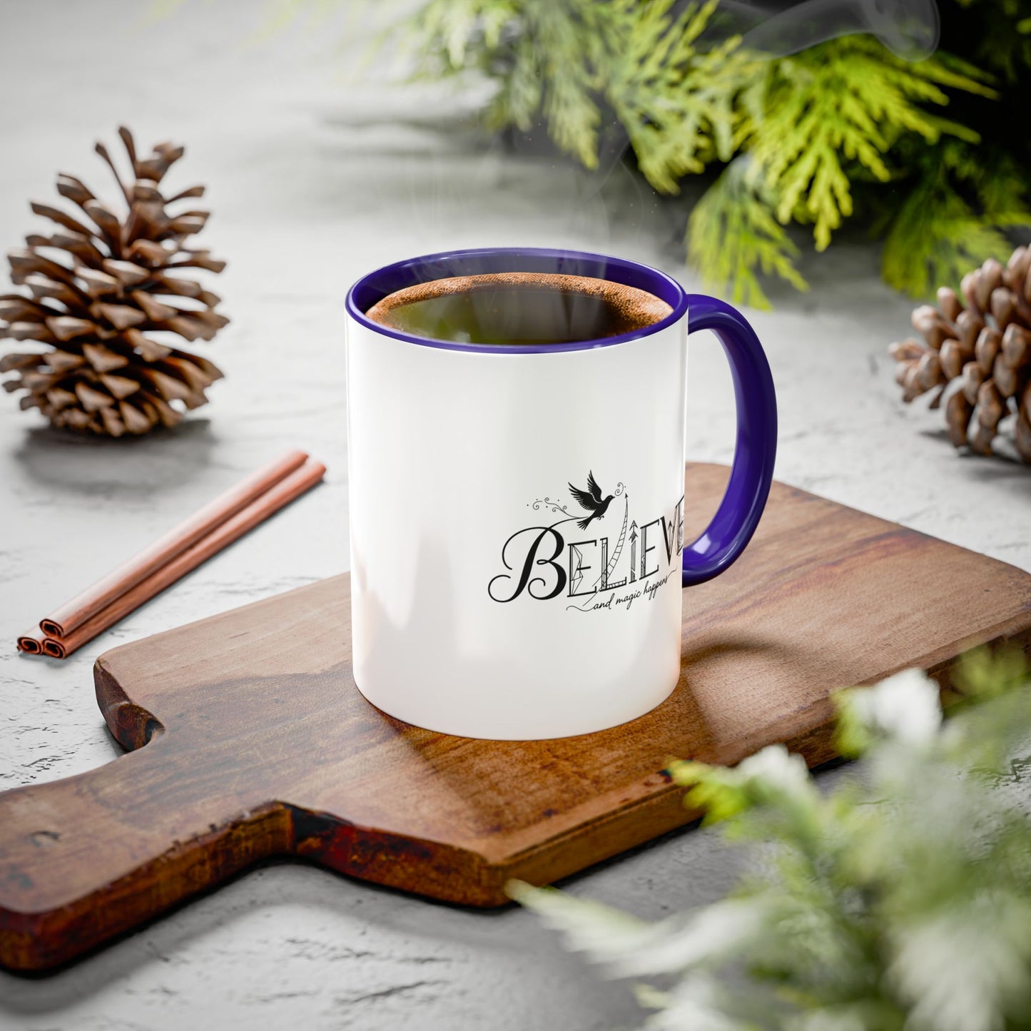 Believe and Magic Happens - Colorful Mug