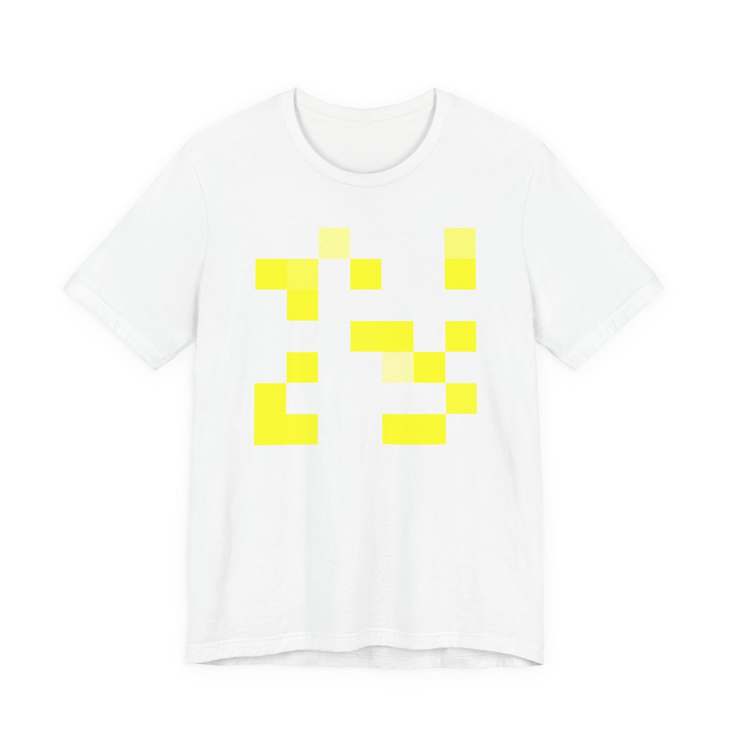 Yellow Pixel Grid - T‑Shirt