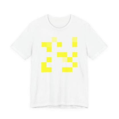 Yellow Pixel Grid - T‑Shirt
