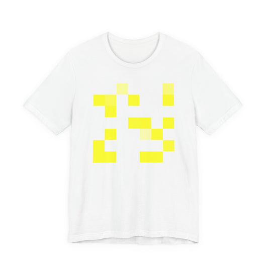 Yellow Pixel Grid - T‑Shirt