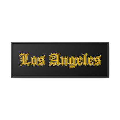 Los Angeles - Golden Edition - Framed Canvas