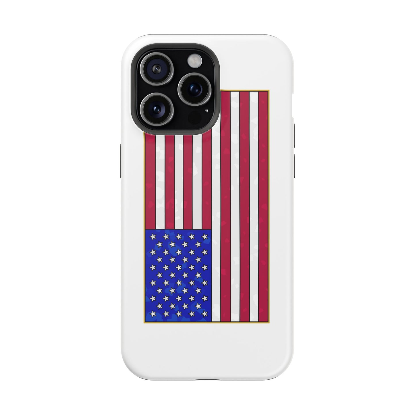 New Glory American Flag (Gold Edge Edition) - Magnetic Phone Case