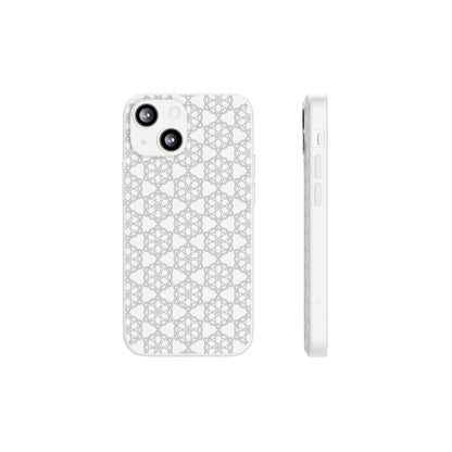 Elegant Geometric Phone Case, Stylish Flexi Case for Everyday Use, Slim Fit, Gift Idea, Trendy Accessory, Minimalist Design