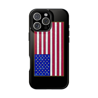 New Glory American Flag (Gold Edge Edition) - Magnetic Phone Case