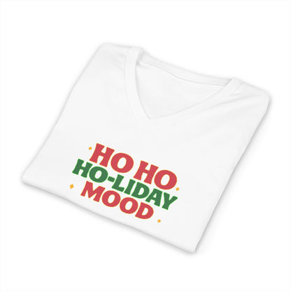 Ho Ho Ho-liday Mood - V-Neck Tee