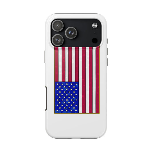 New Glory American Flag (Gold Edge Edition) - Phone Case