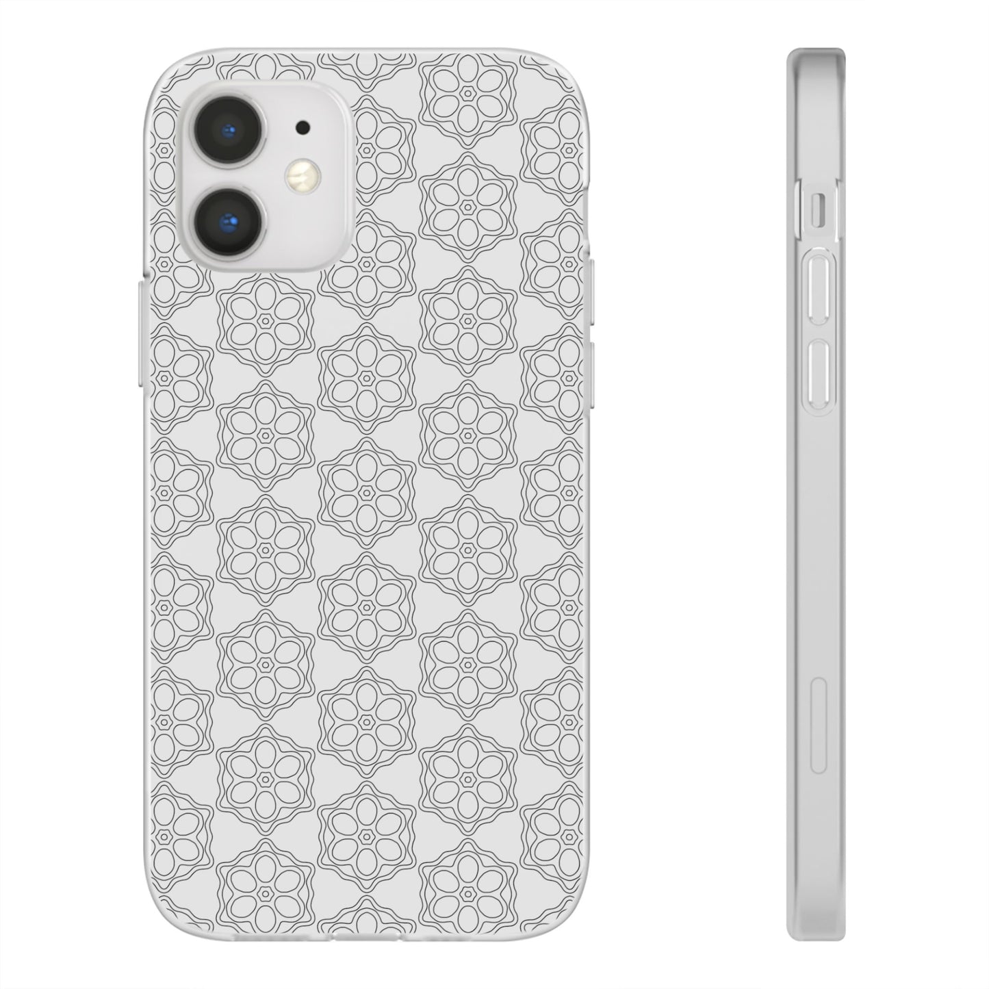 Elegant Geometric Phone Case, Stylish Flexi Case for Everyday Use, Slim Fit, Gift Idea, Trendy Accessory, Minimalist Design