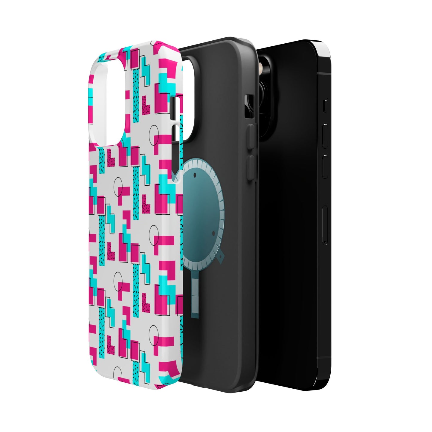 Retro Geometric Vibes - Magnetic Phone Case
