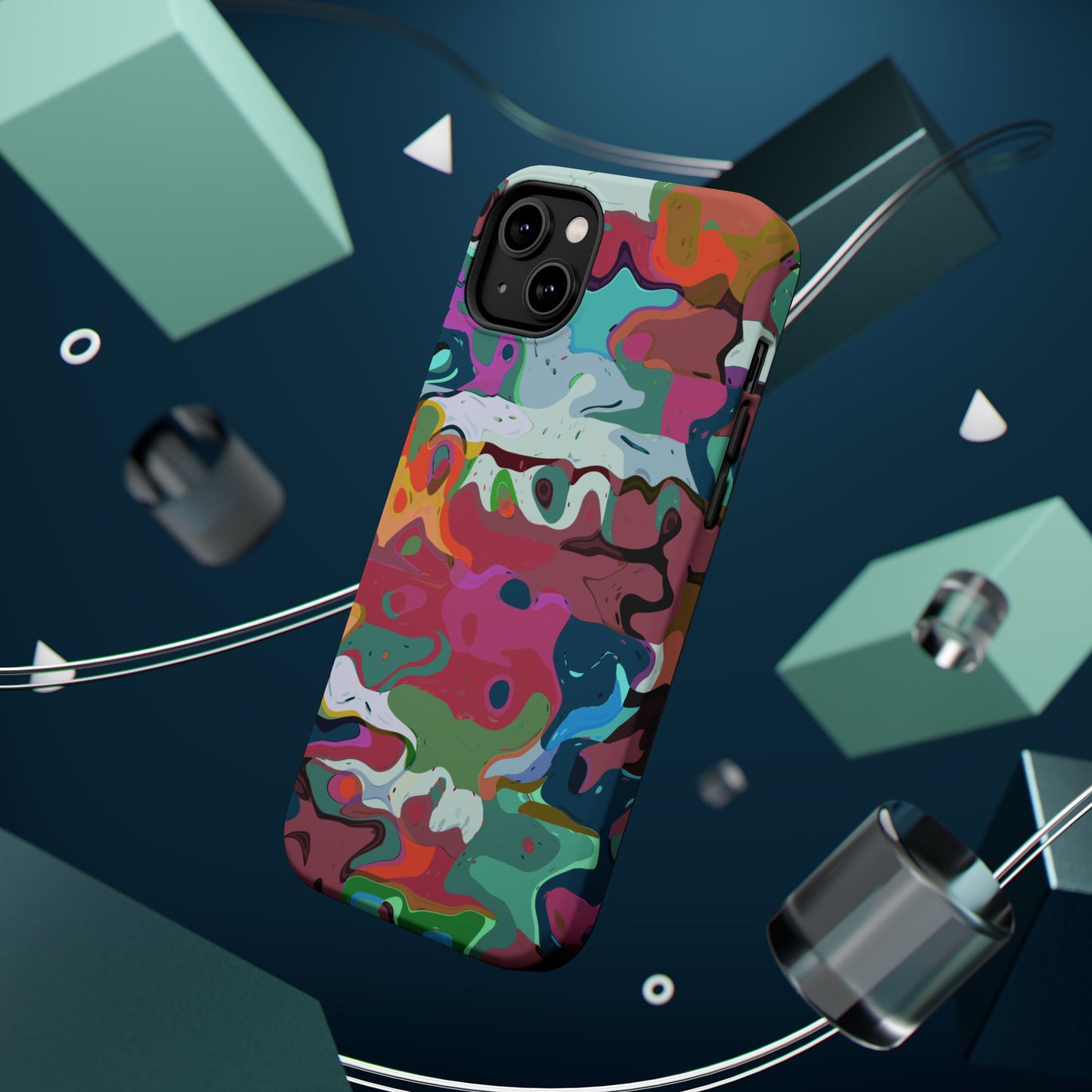 Colorful Abstract Marble - Magnetic Phone Case