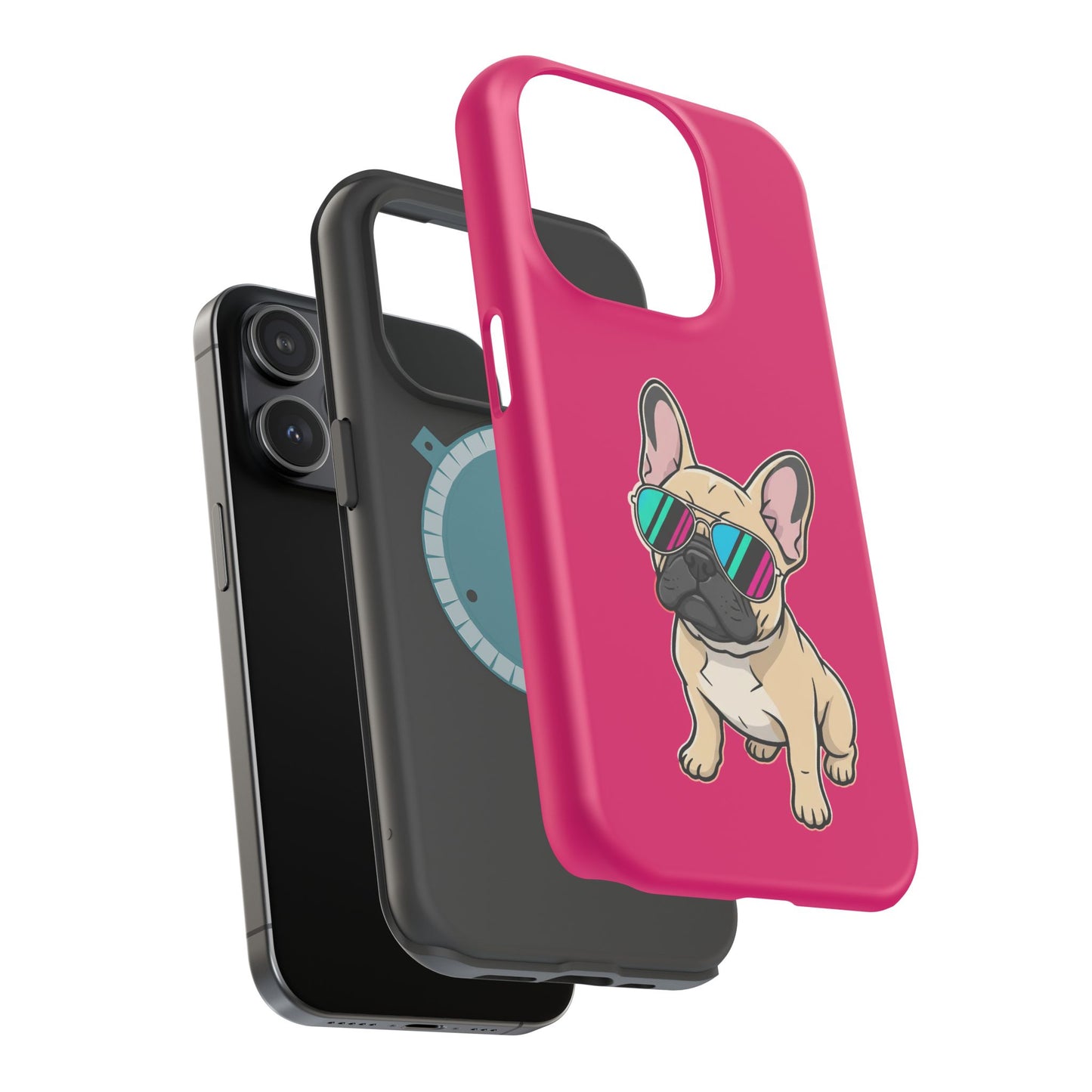 French Bulldog with Sunglasses - Magnetic Phone Case
