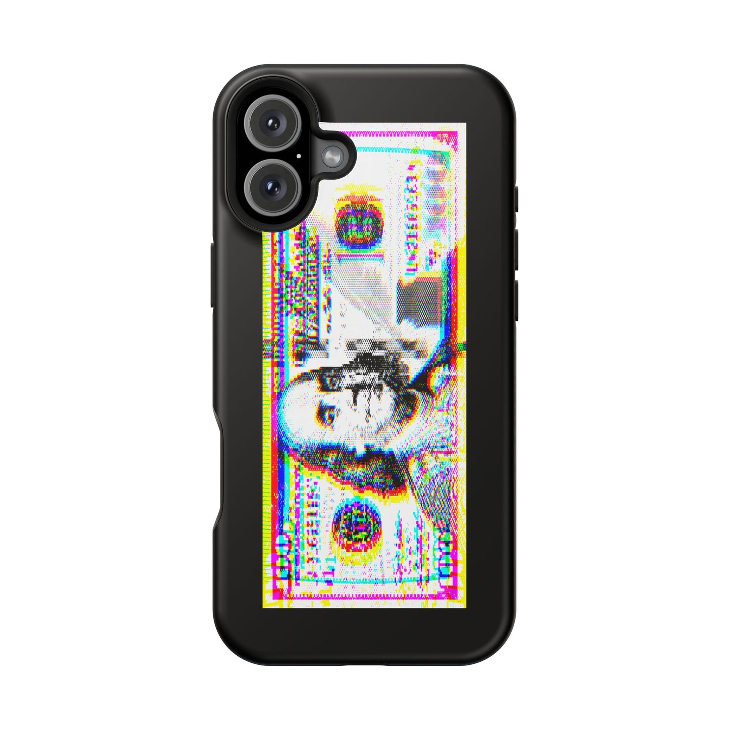 100 Dollars Bill - Neon Color Explosion - Magnetic Phone Case