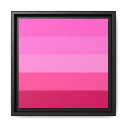 Valentine Rose Colors - Framed Canvas