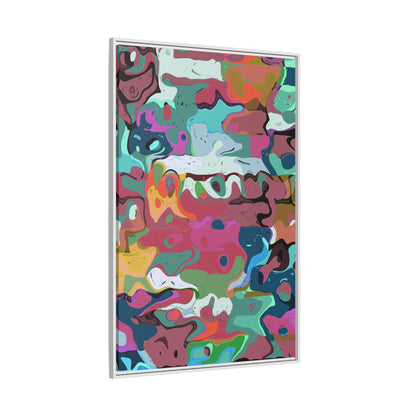 Colorful Abstract Marble - Framed Canvas