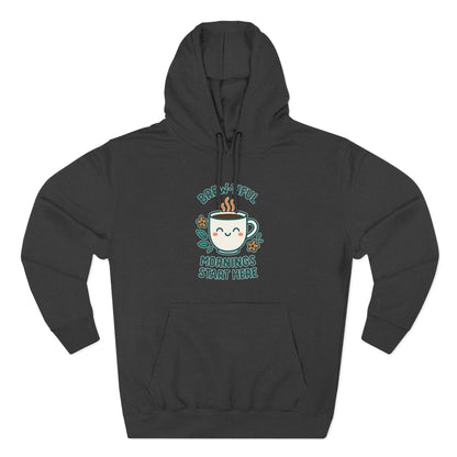 Brew-tiful Mornings Start Here - Hoodie