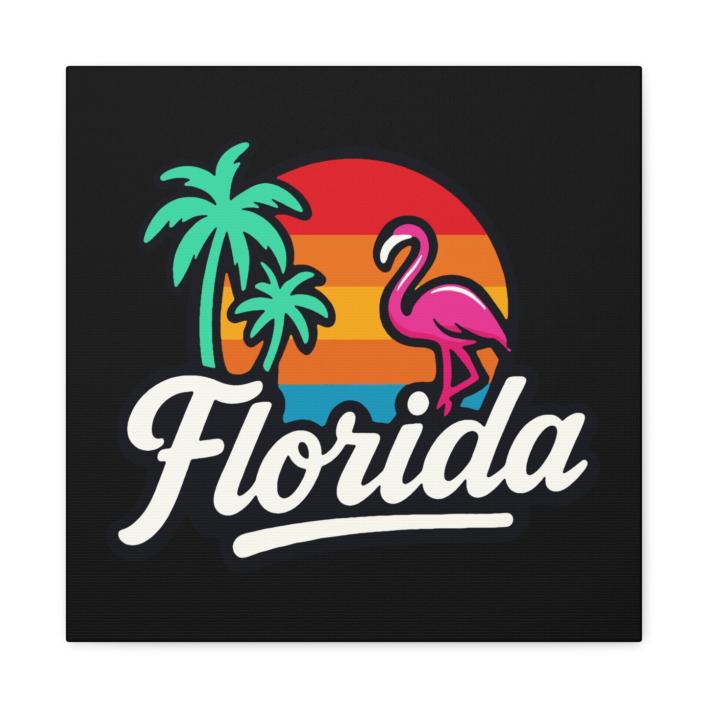 Florida Sunset Palm - Canvas