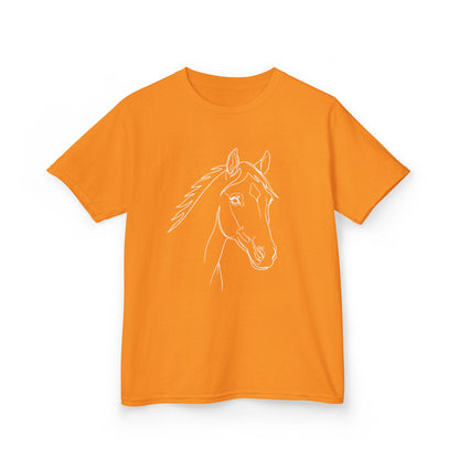 Horse Portrait Sketch - Kids Tee