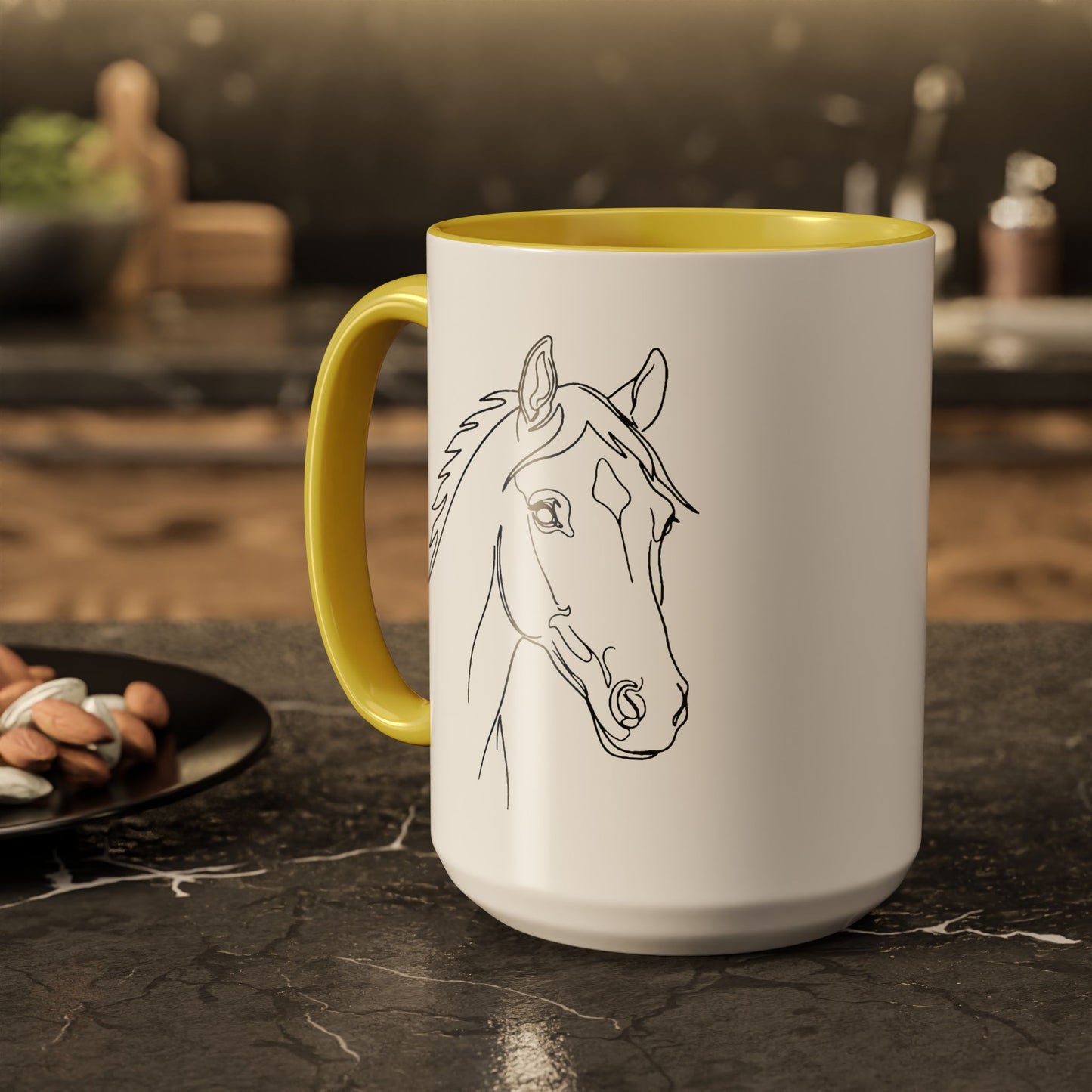 Horse Portrait Sketch - Colorful Mug