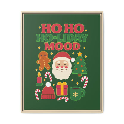 Ho Ho Ho-liday Mood - Framed Canvas