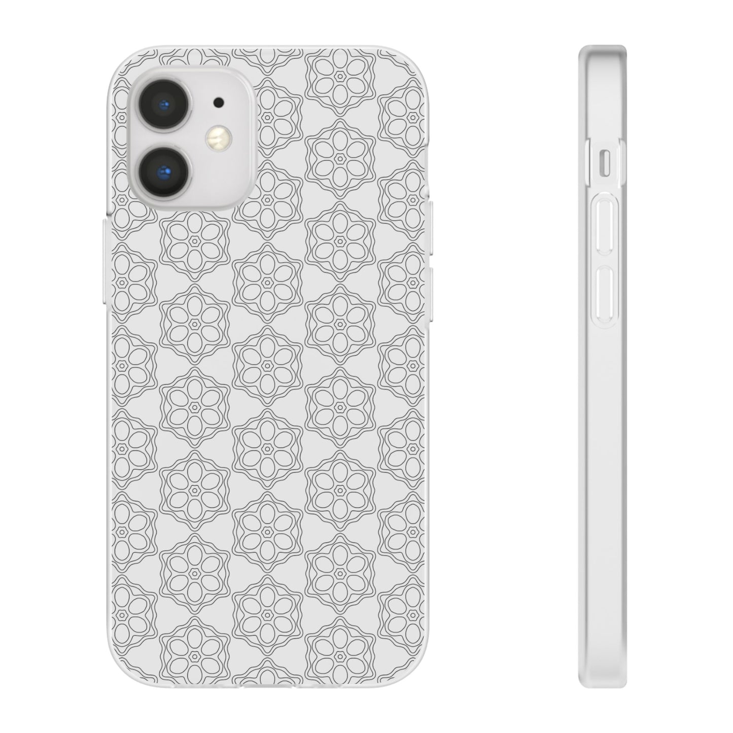 Elegant Geometric Phone Case, Stylish Flexi Case for Everyday Use, Slim Fit, Gift Idea, Trendy Accessory, Minimalist Design
